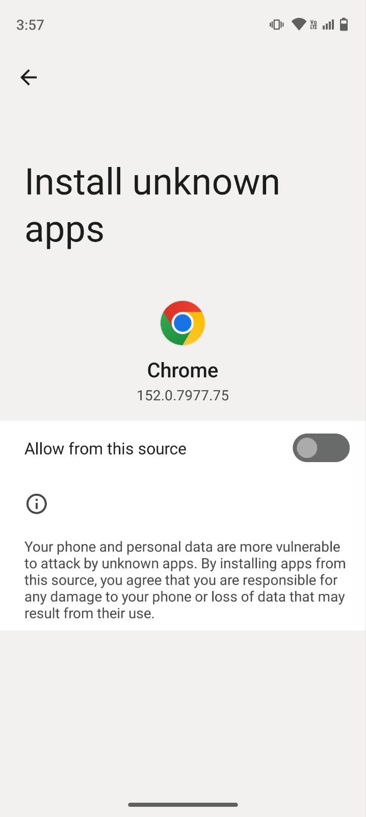 Step 2: Enable Installation from Unknown Sources