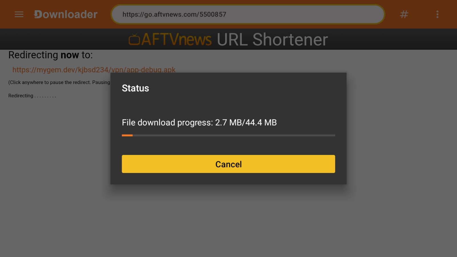 Step 9: Wait for the download to finish