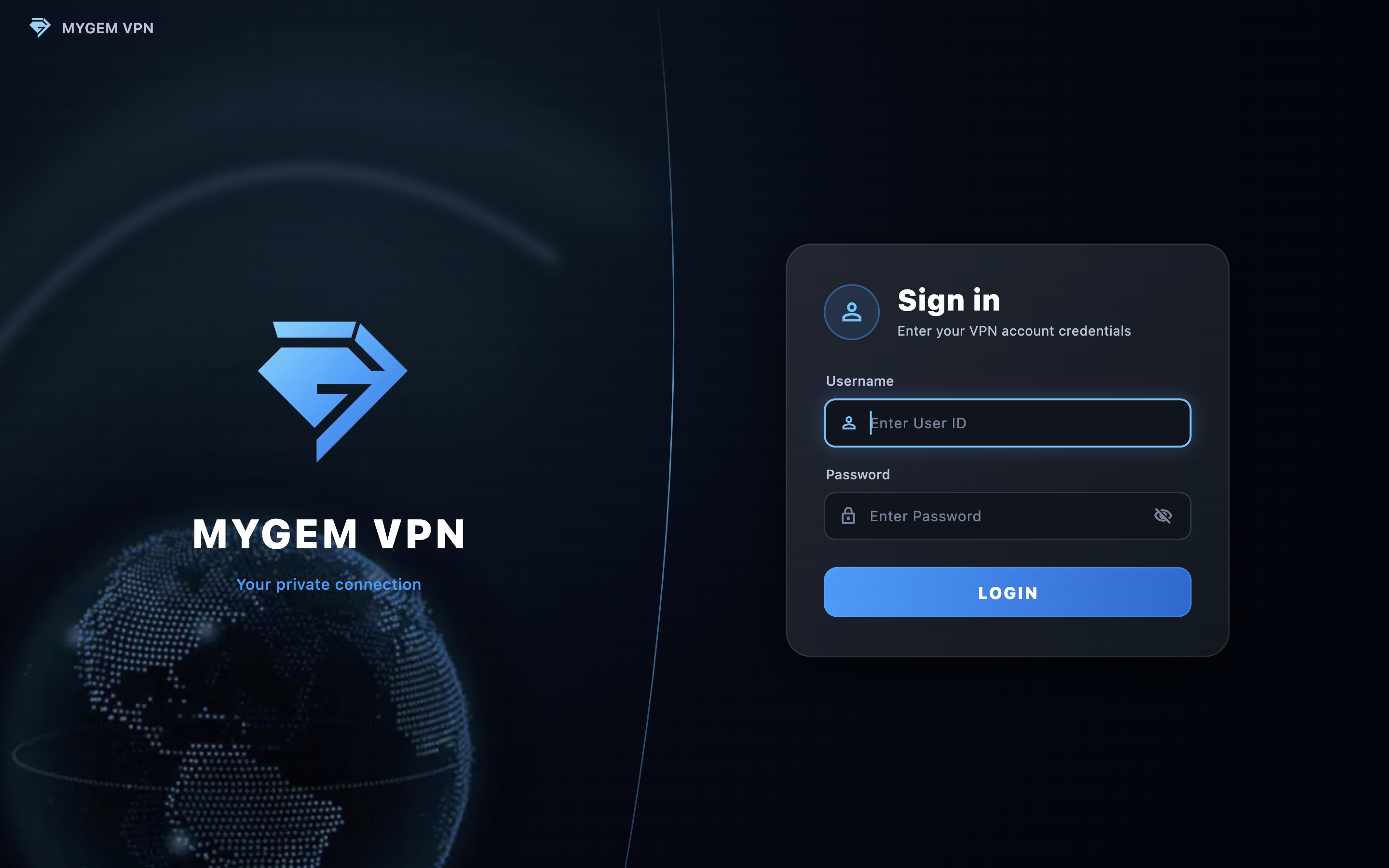 Step 7: Launch MYGEM VPN