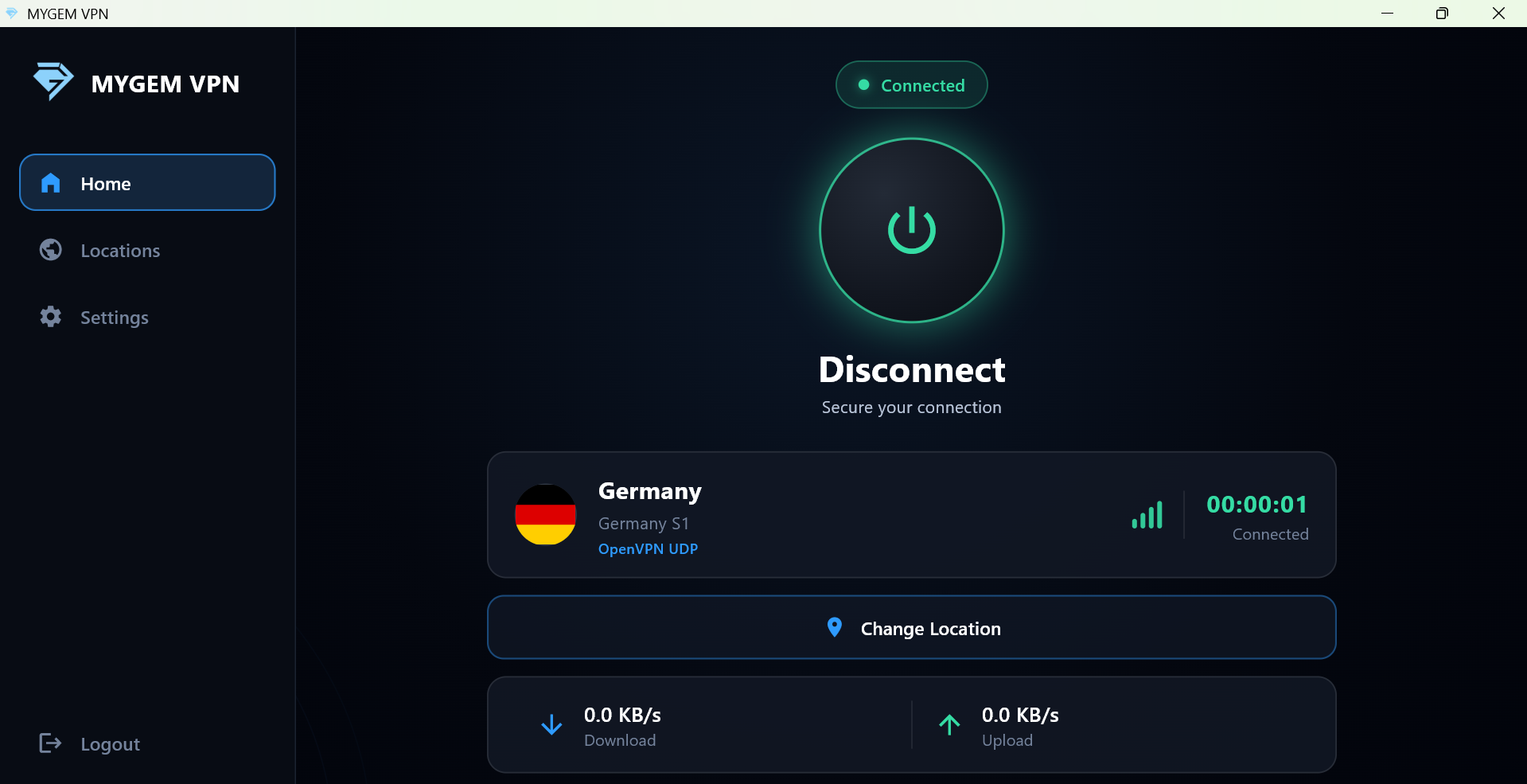Step 10: Choose Server and Connect