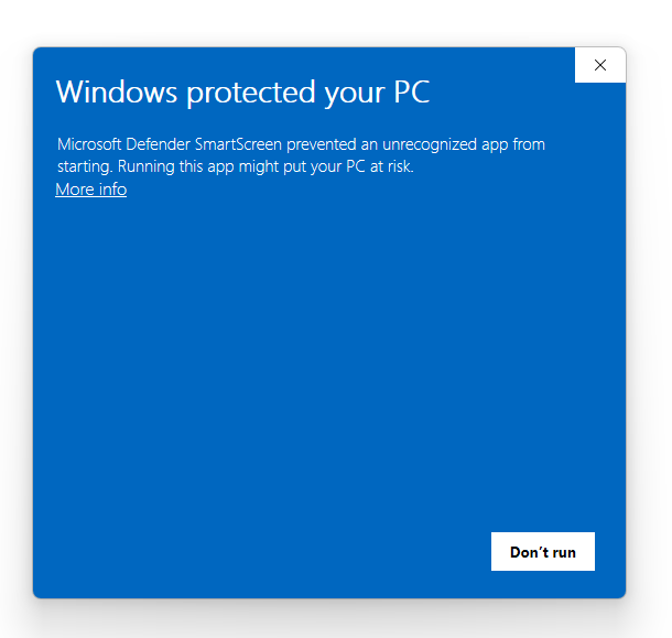 Step 3: Click on "More Info"