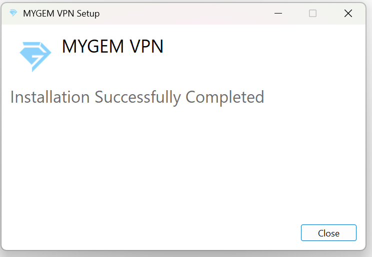 Step 7: Installation Complete